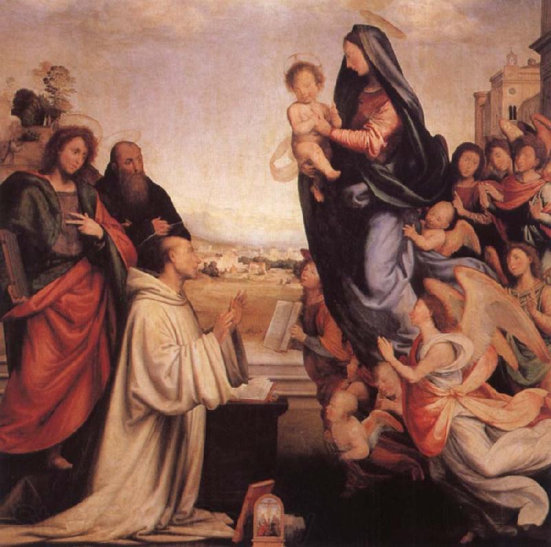 Fra Bartolommeo Vision of St.Bernard France oil painting art